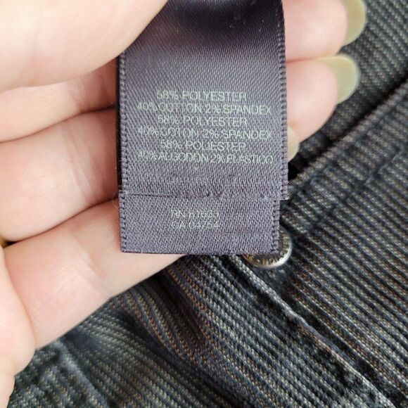 Kenneth Cole Reaction Mens Pants Corduroy Thin Two Toned Striped Black 34 x 32 - Picture 11 of 13